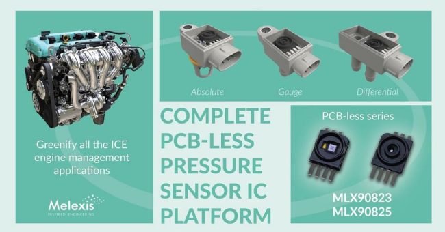 Melexis vervollständigt Angebot an PCB-losen Drucksensoren