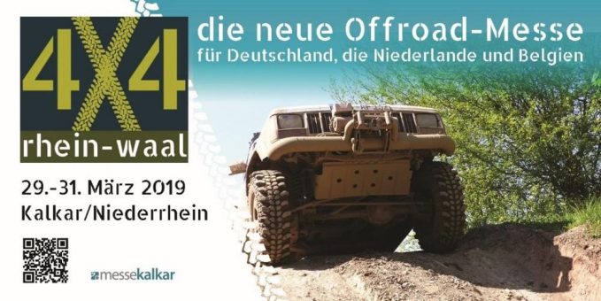 Offroad-Messe „4×4 rhein-waal“ vom 29. bis 31. März auf dem Gelände der Messe Kalkar