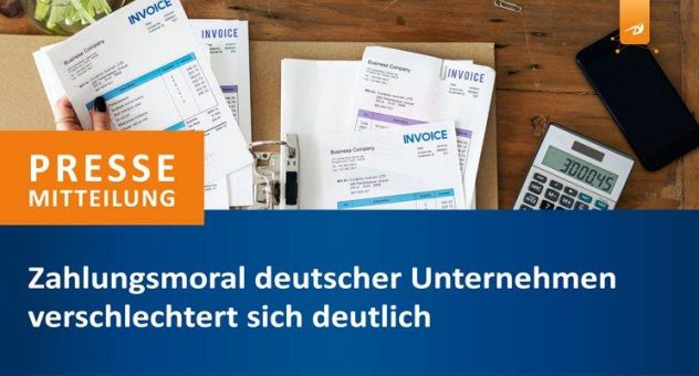 Zahlungsmoral deutscher Unternehmen verschlechtert sich deutlich