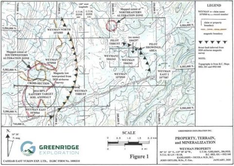 Greenridge Exploration gibt die Ergebnisse seines Explorationsprogramms 2024 in seinem Kupferprojekt Weyman in British Columbia bekannt