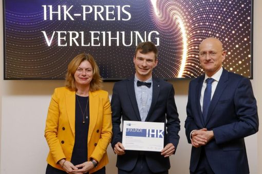 Jonas Deichelmann von der Hochschule Worms gewinnt den IHK-Preis 2024