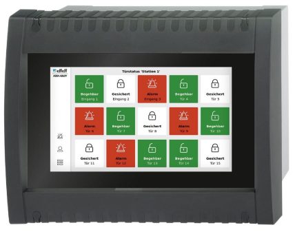 ASSA ABLOY Rettungswegtechnik: Bedientableau 925 jetzt mit komfortablem Touch-Display