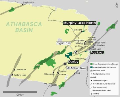 Cosa Resources schließt Vereinbarung zur Gründung von Joint Ventures mit Denison Mines für mehrere Uranprojekte ab