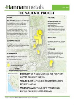 Hannan Metals entdeckt eine 1,2 km lange aufladbare Anomalie im Sortilegio-Kupfer-Gold-Porphyr, Valiente Peru