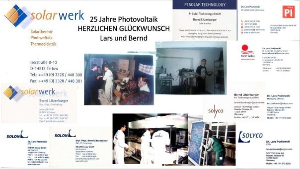 25 Jahre PV Modultechnologie