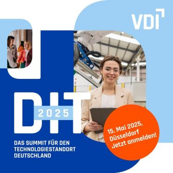 VDI lädt zum Summit für den Wirtschafts- und Technologiestandort Deutschland ein