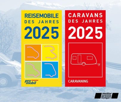 promobil und CARAVANING präsentieren die beliebtesten Reisemobile und Caravans