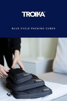 Reise-Kompressionstaschen Set aus recyceltem Meeresplastik – BLUE CYCLE PACKING CUBES