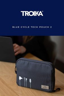 Kabeltasche für Elektronikzubehör, aus recyceltem Meeresplastik – BLUE CYCLE TECH POUCH 2