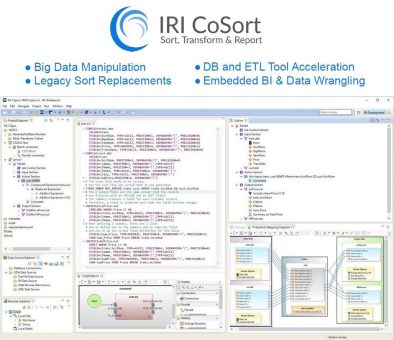 ❌ Workflows beschleunigen ❌ IRI CoSort vereint ETL, Datenmaskierung und Sortierung bzw. Reporting in einer Hochleistungsplattform ❗