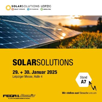 FEGA & Schmitt präsentiert Energielösungen auf der Messe Solar Solutions Leipzig 2025