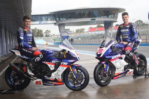 Yamaha Racing und Apreco TKRP präsentieren neues Design beim ersten Test in Jerez.