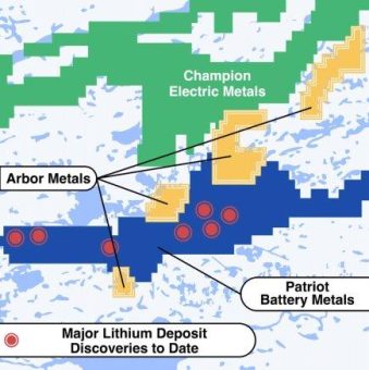 Arbor Metals leitet geophysikalische Phase-Eins-Untersuchung des Lithiumprojekts Kemlee Lake ein