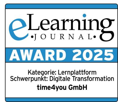 Digitale Verwaltung und time4you mit e-Learning Award 2025 prämiert