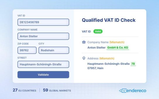 So optimiert die qualifizierte Umsatzsteuer-ID-Prüfung von endereco Ihren Alltag