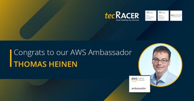 Unser Cloud Consultant Thomas Heinen ist „AWS Ambassador”