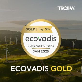 TROIKA wurde mit der EcoVadis Gold-Medaille ausgezeichnet!