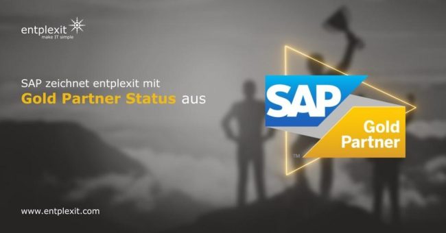 SAP zeichnet entplexit mit Gold Partner Status aus