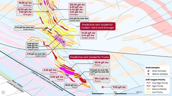 Miata Metals meldet Ankunft eines Bohrteams und Proben mit bis zu 39,16 g/t Gold auf dem Projekt Sela Creek in Surinam