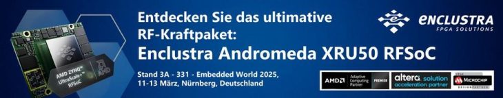 Enclustra präsentiert hochmoderne FPGA- und RFSoC-Lösungen auf der Embedded World 2025